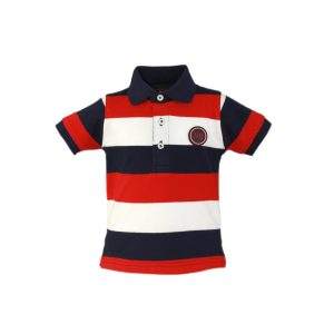 Polo rayas rojo