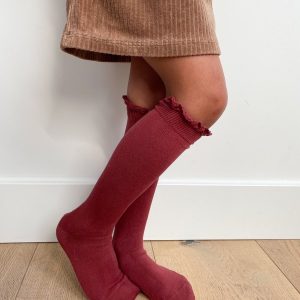 Calcetines altos con puntilla en el puño Cóndor