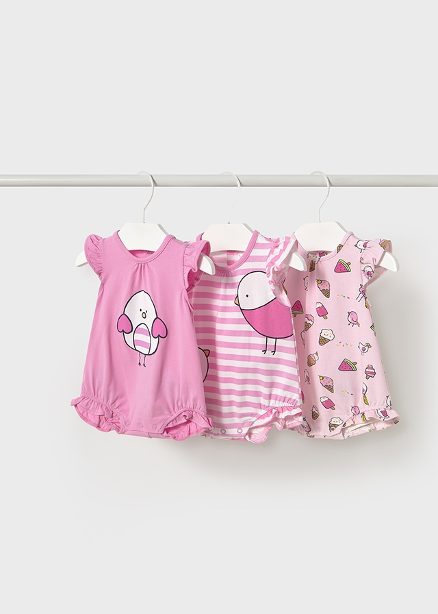 Set 3 Pijamas Chicle. Mayoral