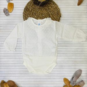 Body Camisa Plumeti Crudo