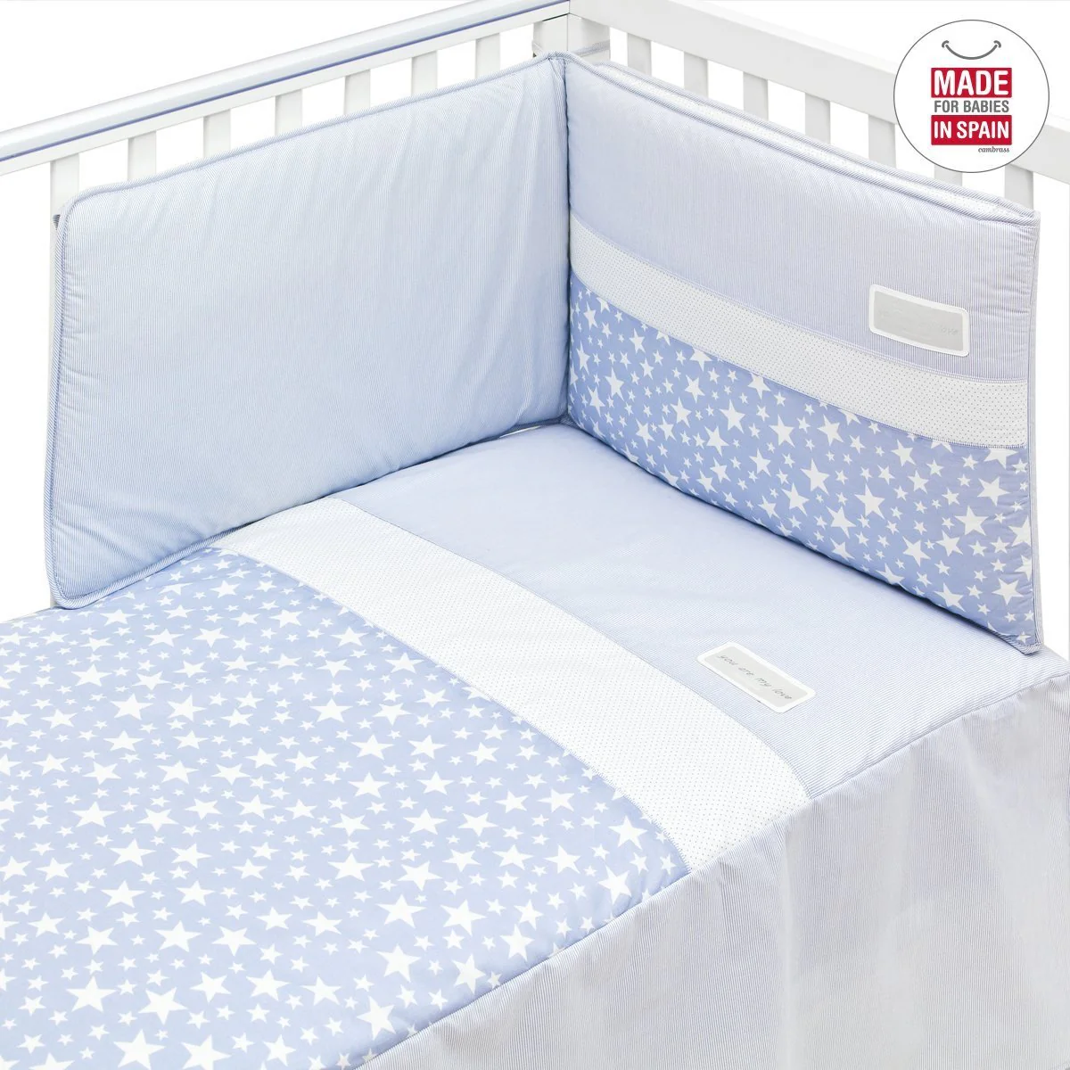 JGO COLCHA I/V+PROT. (CUNA 70) 70x140 CM STAR CELESTE - Imagen 3