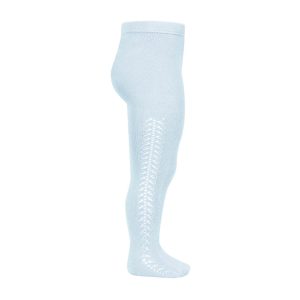 Leotardos de algodón cálido con calado lateral tonos azules