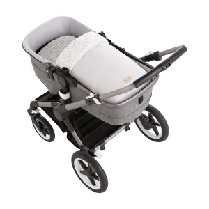SACO CAPAZO + COLCHONETA LINEN GRIS 35x80x6 CM