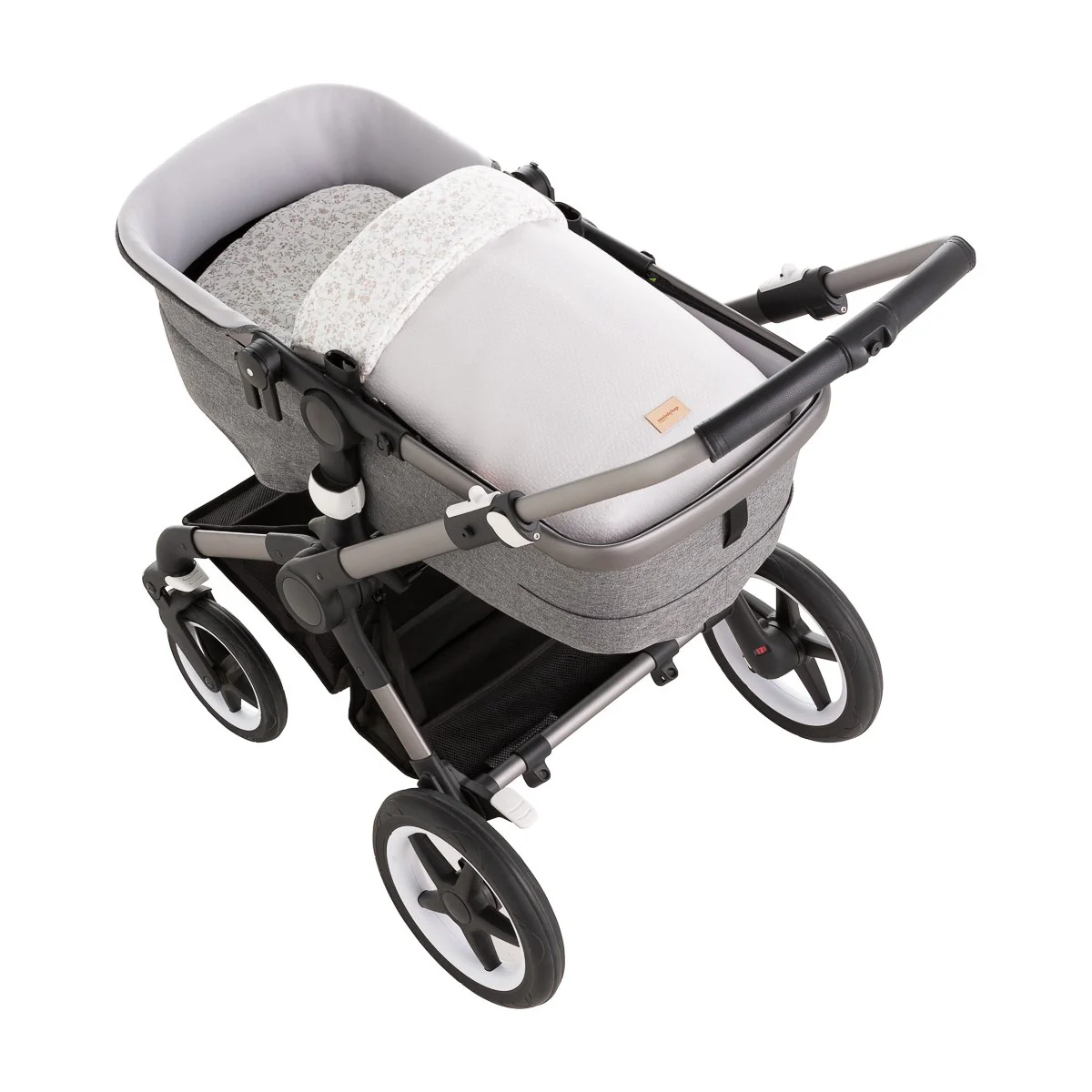 SACO CAPAZO + COLCHONETA LINEN GRIS 35x80x6 CM
