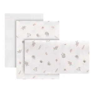 SABANA CUNA 3 PCS (CUNA 60) 60x120x1 CM CALMA ROSA