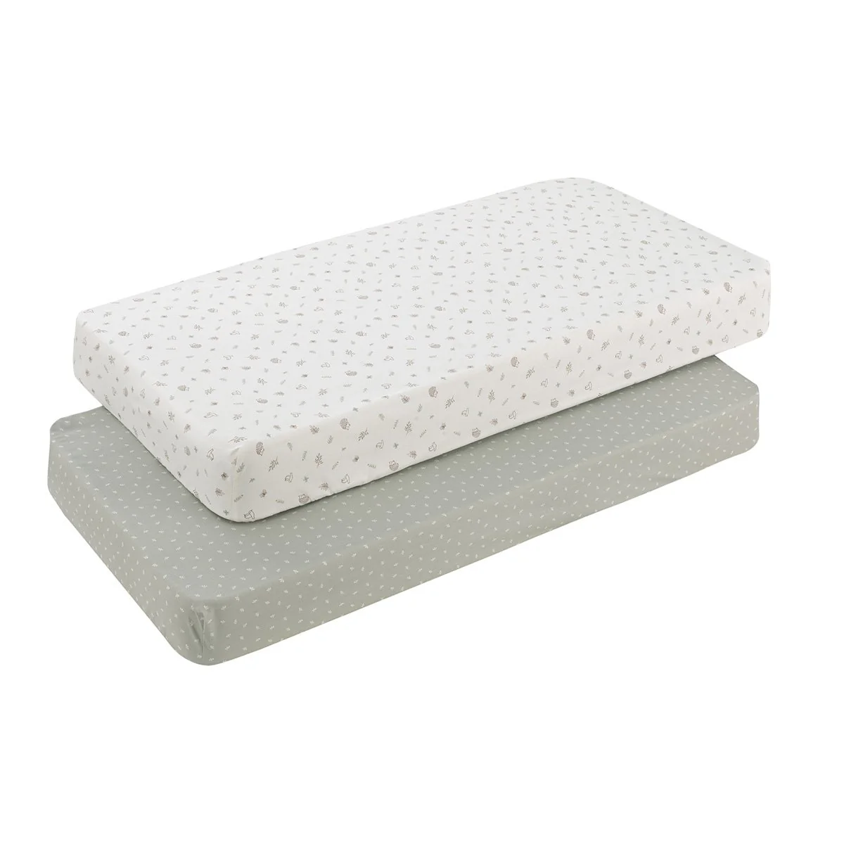 BAJERA CUNA 60 PACK 2 UDS. 60x120x17 CM CALMA VERDE