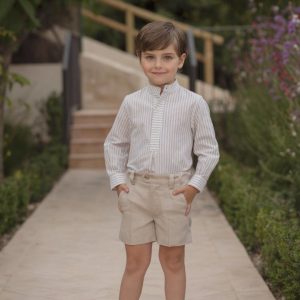 Conjunto rayas lino