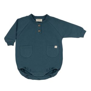 Romper bebé algodón orgánico Indigo