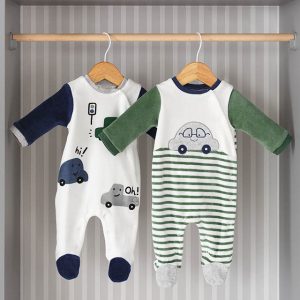 Set 2 Pijamas Punto Coches Bebé Niño. Mayoral