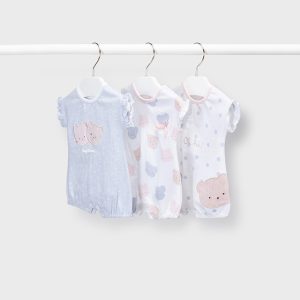 Set Pijamas Bebé Niña Topitos Ositos. Mayoral