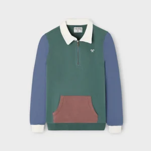 Sudadera Media Cremallera Multicolor Silbon
